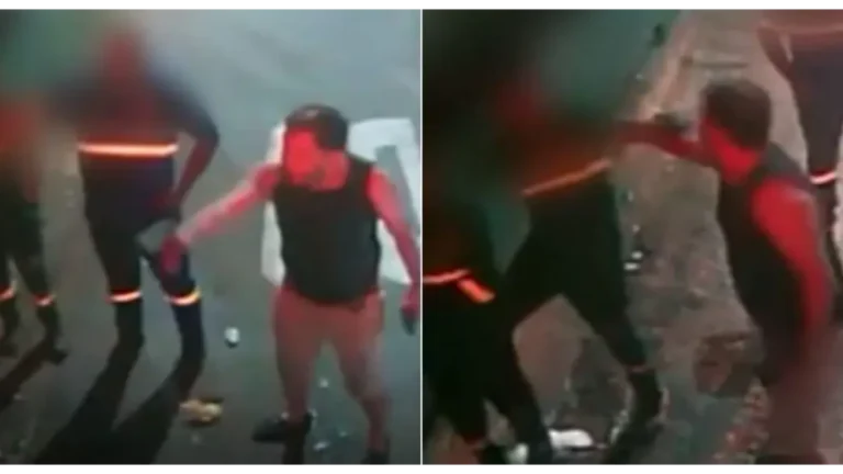 Perito criminal é flagrado agredindo coletor de lixo e ameaçando trabalhadores com arma em Goiânia